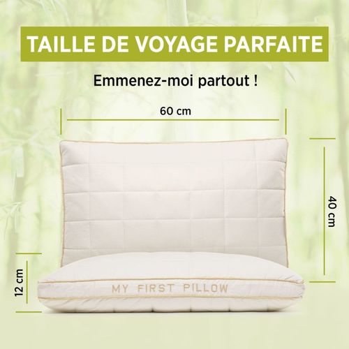 Oreiller Pour Enfants En Fibres De Bambou 100% Naturel