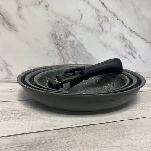 SHOP-STORY - AM130S : St D 3 Poêls Arthur Martin Tous Fux Induction T Four 20 - 24 - 28 Cm Poigné Amovibl Au Millur Prix