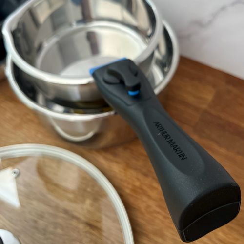 Am2493 : Batterie De Cuisine 8 Pièces Poêles Et Casseroles En Inox