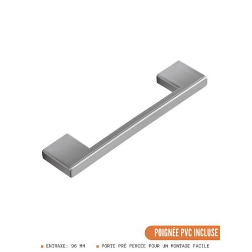 Meuble Bas De Cuisine Eco Noyer Blanchi 1 Porte 1 Tiroir L 40 Cm