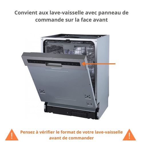 Façade Pour Lave-vaisselle Semi-intégrable Eco Chene Naturel L 60 Cm