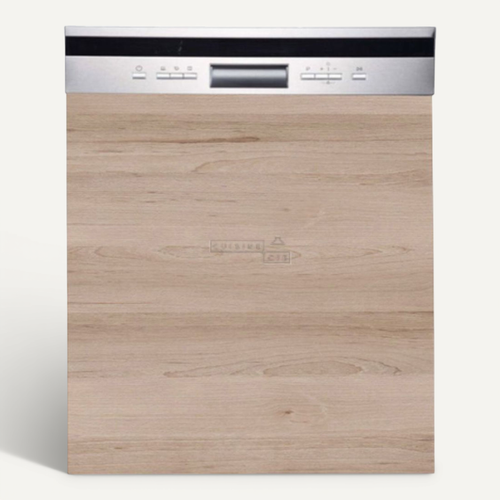 Façade Pour Lave-vaisselle Semi-intégrable Eco Chene Naturel L 60 Cm