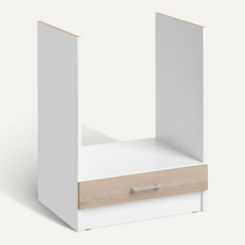 Meuble Pour Four Encastrable Eco Chene Naturel L 60 Cm