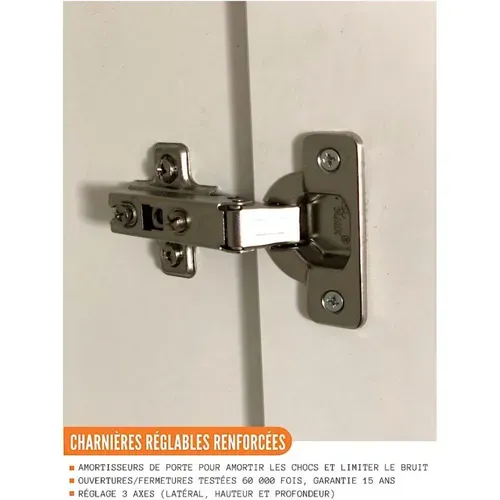 Cuisine Complète Eco Gris Brillant 240 Cm