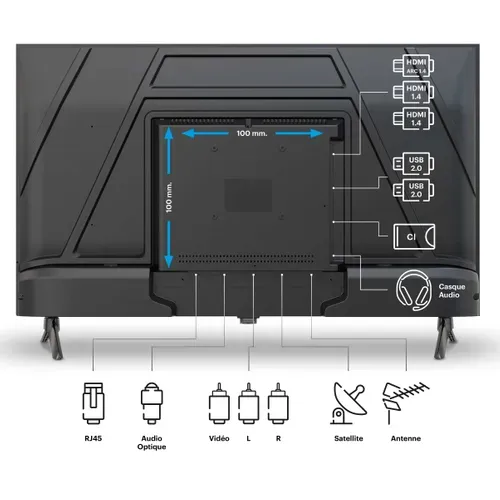 Téléviseur LED 32" (80 cm) Full HD Smart TV - Ra32a2