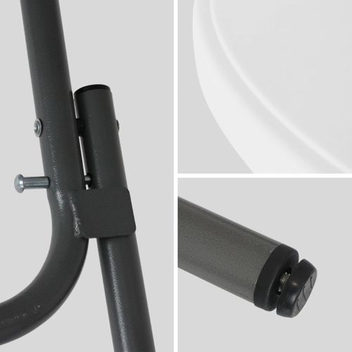 Lot De 2 Tables Hautes De Réception – Gala – Mange Debout. Pliables. Ø80 cm X 110 cm +  2 Housses