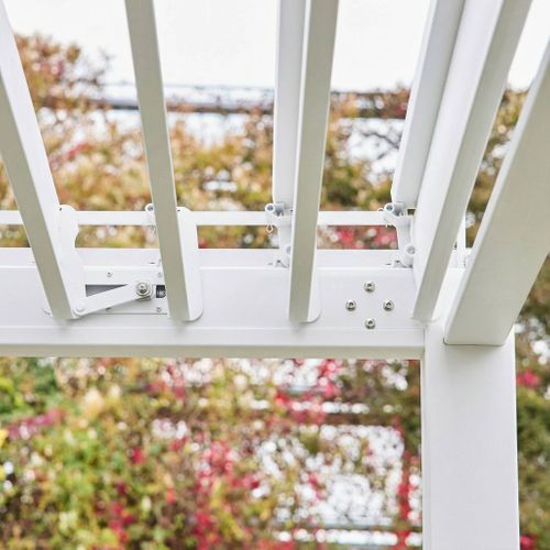 Pergola Bioclimatique Blanc – Triomphe – 3x4m. Aluminium. à Lames Orientables