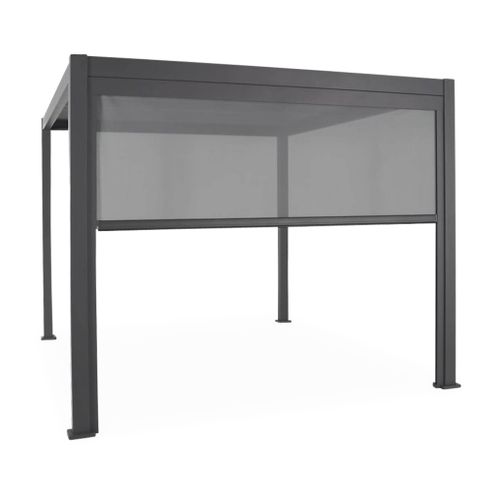 Pergola Bioclimatique Gris Anthracite – Triomphe – 300x400cm. Aluminium. à Lames Orientables +