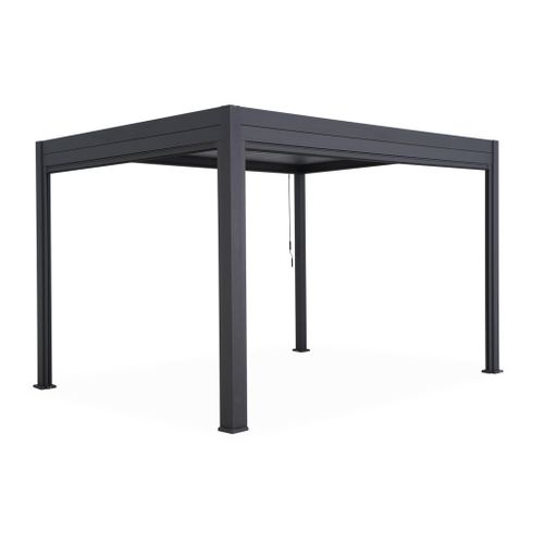 Pergola Bioclimatique Gris Anthracite – Triomphe – 300x400cm. Aluminium. à Lames Orientables +