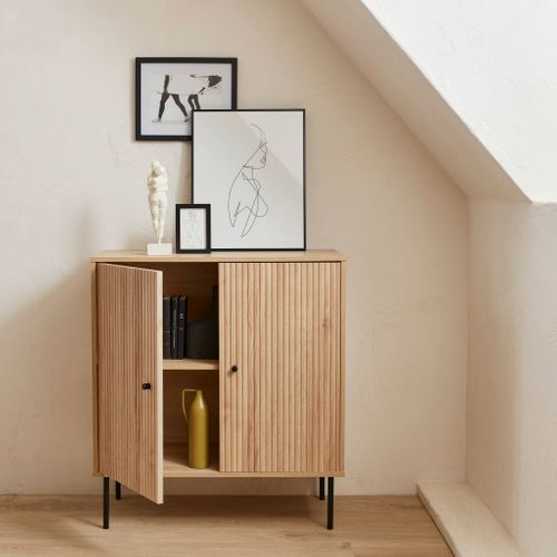 Buffet De Rangement. Braga. Deux Portes. Une étagère. Buffet Haut. Vaisselier. L 83.5 X L 39 X H