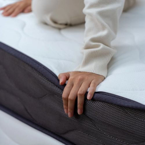 Ensemble Matelas Mousse 3D Respirant et Sommier 140x190 Hauteur 20cm