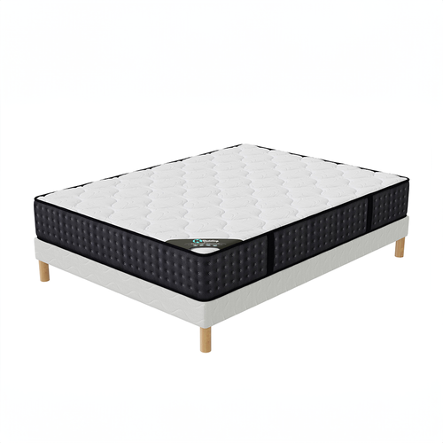Cosmos - Ensemble Matelas mousse et sommier 140x190 Hauteur 26cm