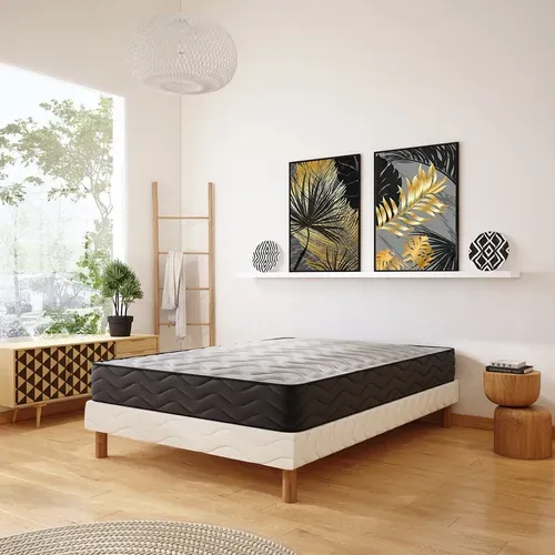 3D - Ensemble matelas Mousse et sommier 160x200 Hauteur 20cm