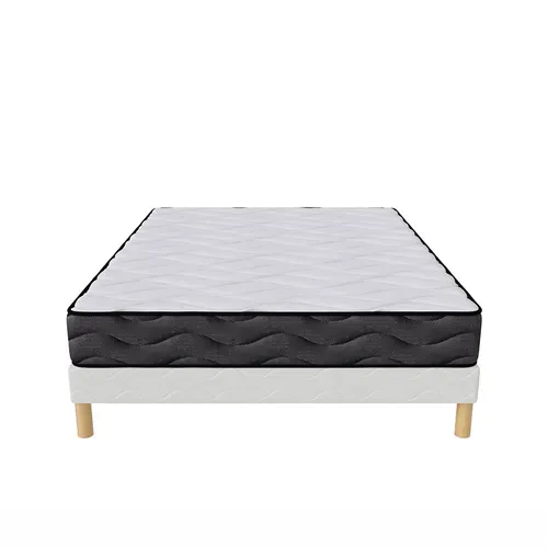 3D - Ensemble matelas Mousse et sommier 160x200 Hauteur 20cm