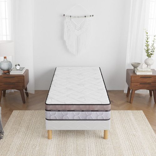 Matelas Mousse 90x190 Cm NATURA - Accueil Mémoire De Forme - Epaisseur 22 Cm