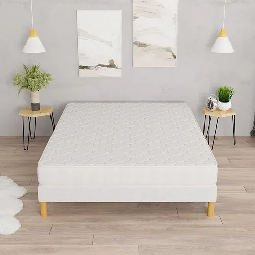 Matelas Mousse 140x190 cm CONFORT+ Epaisseur 17cm