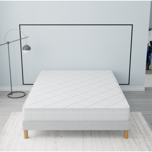 Ensemble Matelas Mousse Senso + Sommier 140x200 Hauteur 17cm