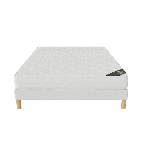 Ensemble Matelas Mousse Senso + Sommier 140x200 Hauteur 17cm
