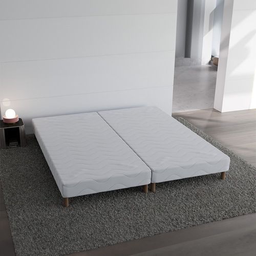 Sommier Tapissier 200x200 (2x100x200) + Jeu De Pied