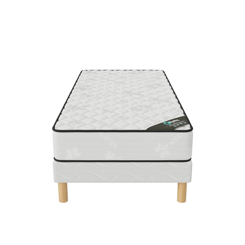 Ensemble Matelas Mousse Medicaltex + Sommier 90x200 Hauteur 20cm