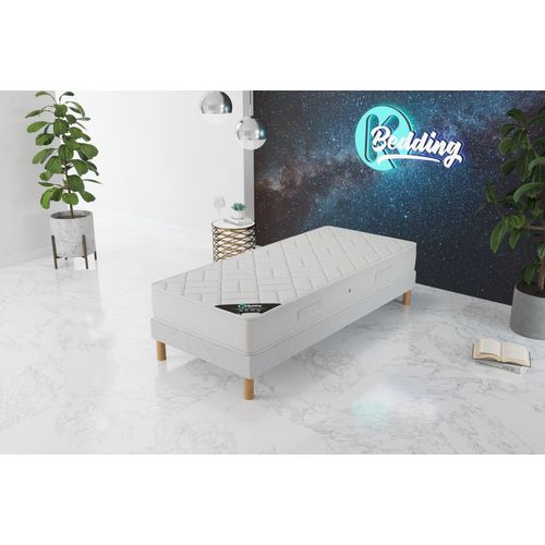 Ensemble Matelas Mousse Zen + Sommier 90x190 Hauteur 20cm