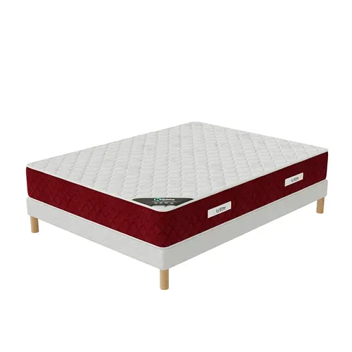 Ensemble Matelas Mousse Rosso + Sommier 160x200 Hauteur 25cm