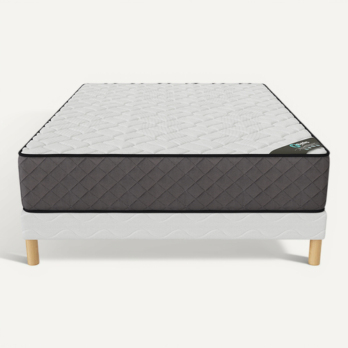 Ensemble Matelas Mousse Hôtel Confort + Sommier 200x200 Hauteur 30cm