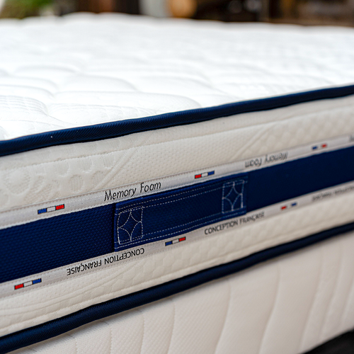 Ensemble Matelas Mousse Blue Memory + Sommier 140x200 Hauteur 22cm