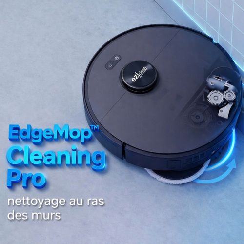 Aspirateur robot laveur EZICLEAN PUREFLOW MAX 2,8L - Noir vue de profil