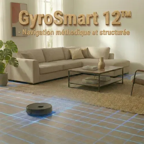 Aspirateur robot laveur EZICLEAN CYBERFLOW MAX - 35W - Noir