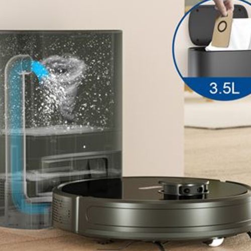 Robot Aspirateur Laveur Connecté Avec Base Aspirante Eziclean® I-bot Z7 Smart