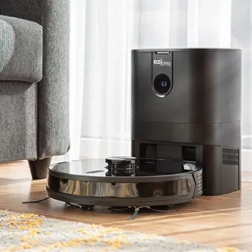 Robot Aspirateur Laveur Connecté Avec Base Aspirante Eziclean® I-bot Z7 Smart