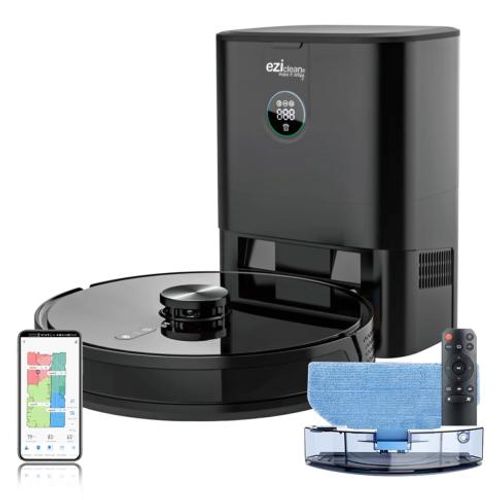 Robot Aspirateur Laveur Connecté Avec Base Aspirante Eziclean® I-bot Z7 Smart