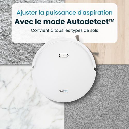 Robot Aspirateur Laveur Connecté Eziclean® All In One Z15 Pro