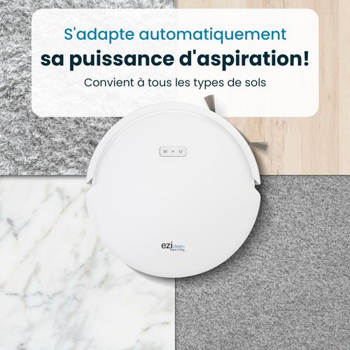 Robot Aspirateur Laveur Connecté Eziclean® All In One Z12 Ultra