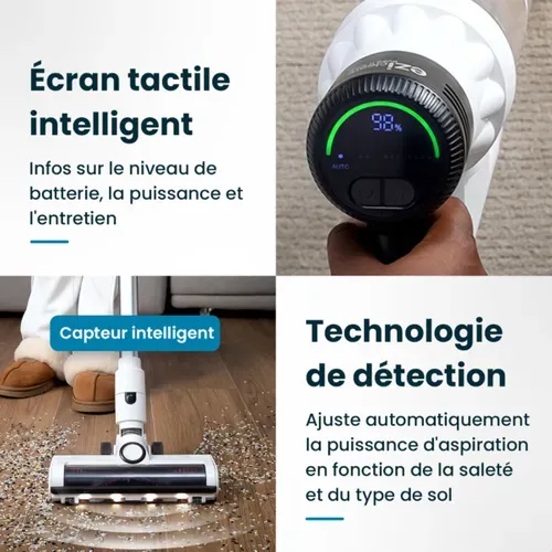 Aspirateur balai sans fil EZICLEAN CYCLOMAX R22 STATION