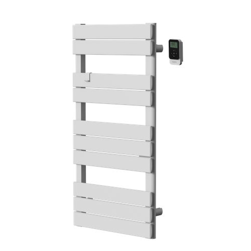 Sèche-serviette électrique Sans Fluide 500w H.101xl50cm  Anis Blanc