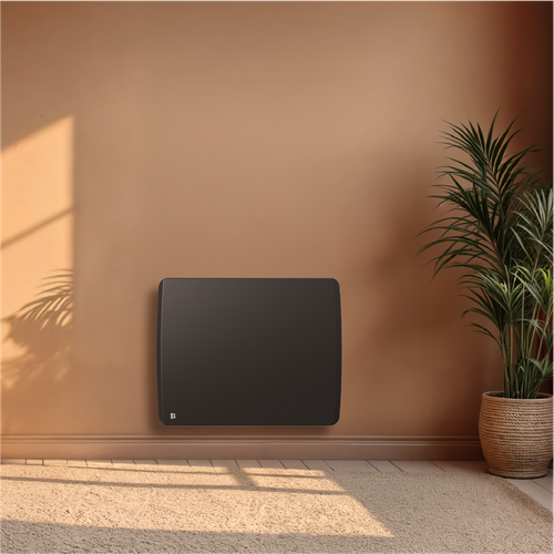 Radiateur électrique Fixe à Inertie Sèche Céramique 1000w  Aria Horizontal Noir