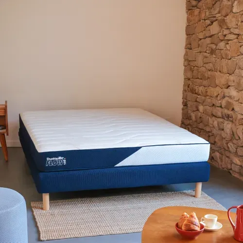 Matelas mousse 160x200 cm DUNLOPILLO FLOW 100 ép. 19 cm vue d'ambiance 1
