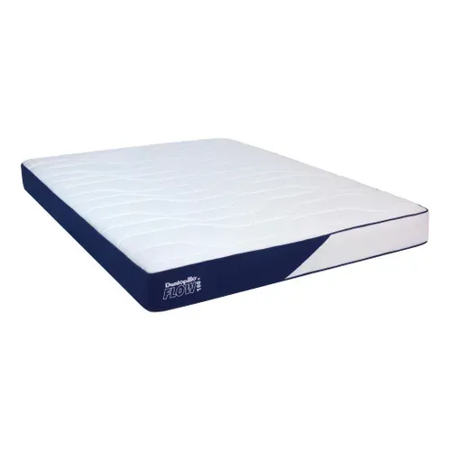 Matelas mousse 160x200 cm DUNLOPILLO FLOW 100 ép. 19 cm vue 3/4