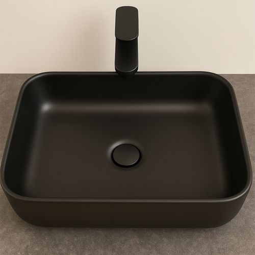 Meuble Avec Vasque 120 Cm Noir Aquacera