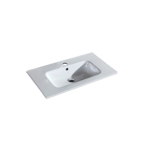 Meuble Avec Vasque 80 Cm Chêne Brun Aquanoma
