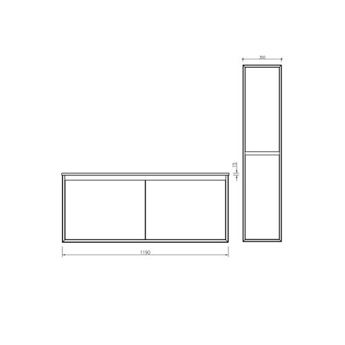 Meuble Double Vasque 120 Cm Noir Effet Pierre Aquasasso