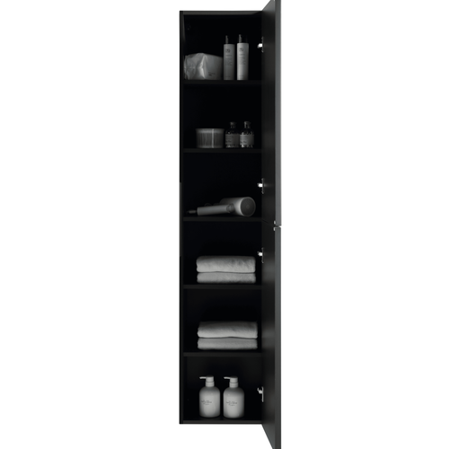 Colonne De Salle De Bain 160 Cm Noir Aqualinea-jindoli