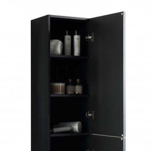 Colonne De Salle De Bain 160 Cm Noir Aqualinea-jindoli
