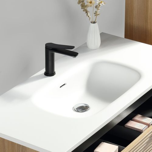 Meuble Vasque Encastrée 120 Cm Chêne Clair Aqualinea
