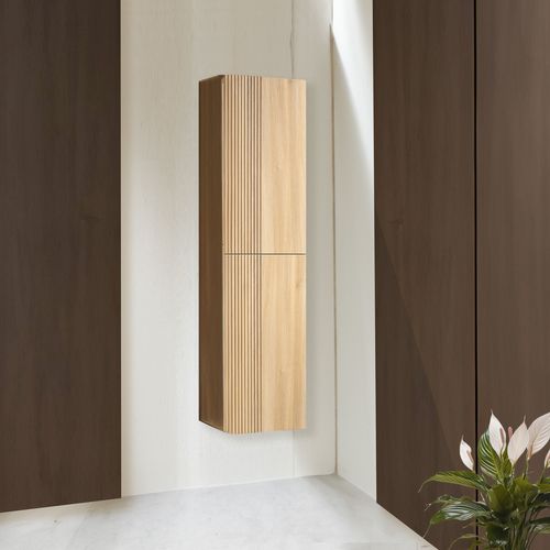 Colonne De Salle De Bain 160 Cm Chêne Clair Aqualinea