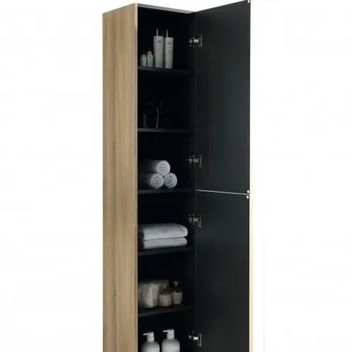 Colonne De Salle De Bain 160 Cm Chêne Clair Aqualinea