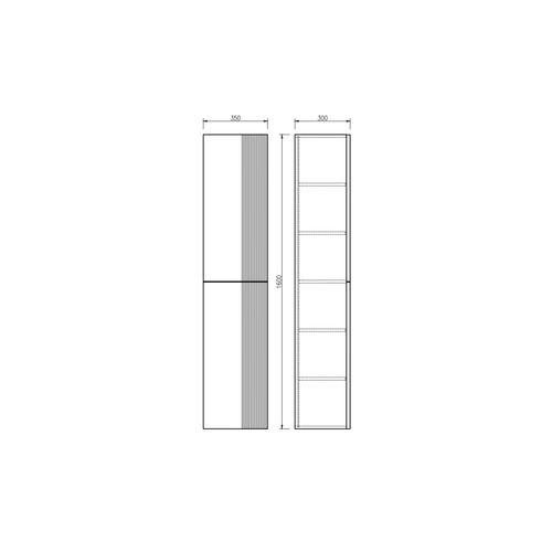 Colonne De Salle De Bain 160 Cm Chêne Clair Aqualinea