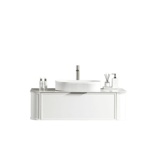 Meuble De Salle De Bain Avec Vasque À Poser 120 Cm Aquapari